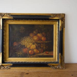 Autumn fruits oil on canvas