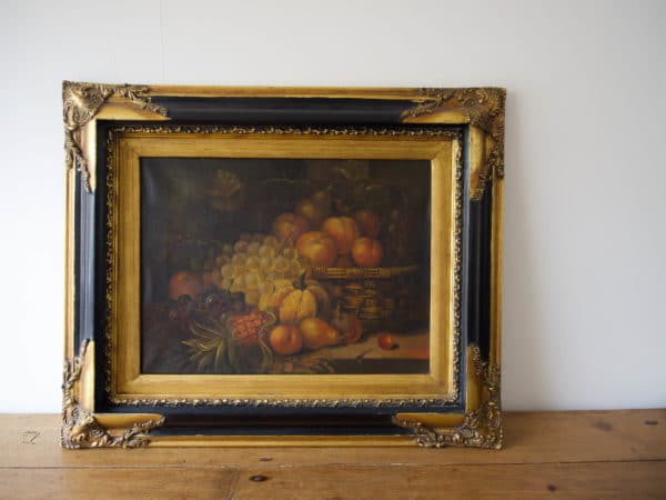 Autumn fruits oil on canvas