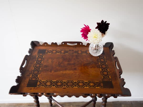 Antique tray table