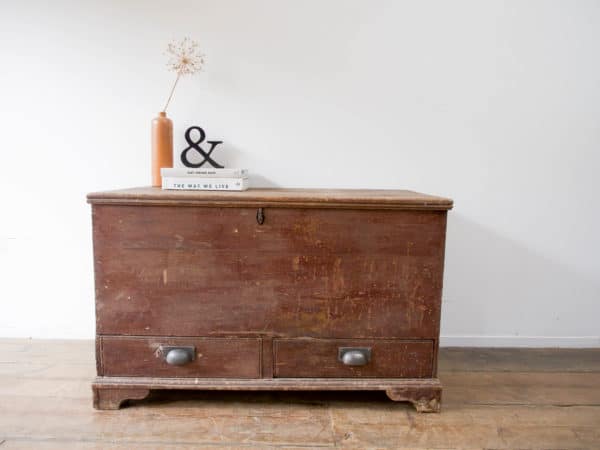 Antique painted chest