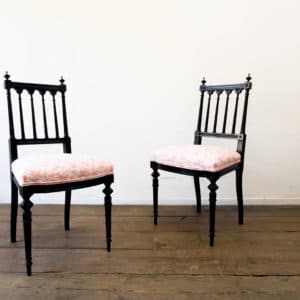 A pair of Aesthetic movement chairs