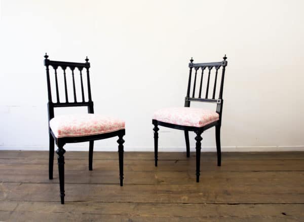 A pair of Aesthetic movement chairs