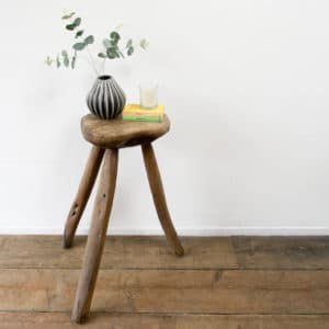 Wooden high stool