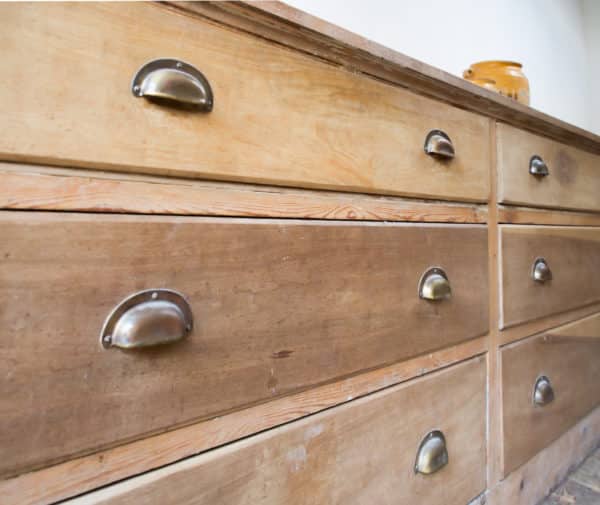 large pine drawers