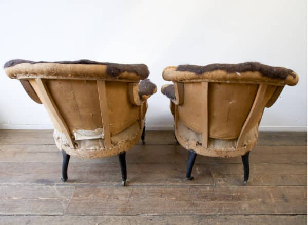 A pair of French armchairs