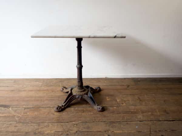 marble top bistro table
