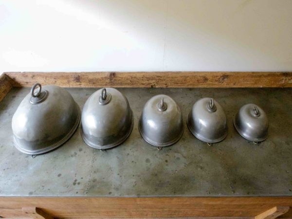 Pewter cloches