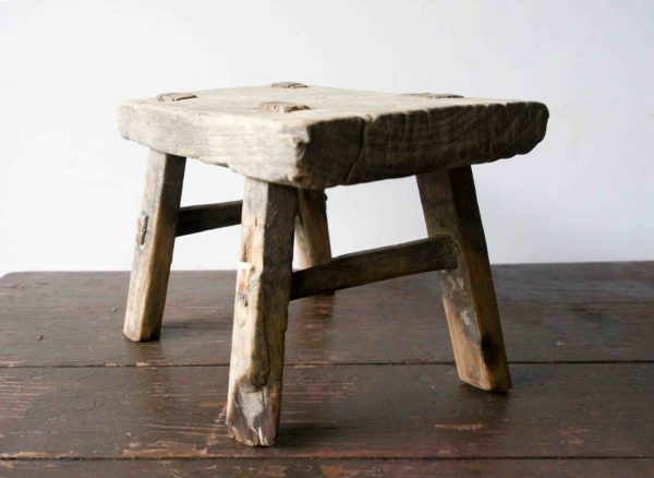 rustic stool