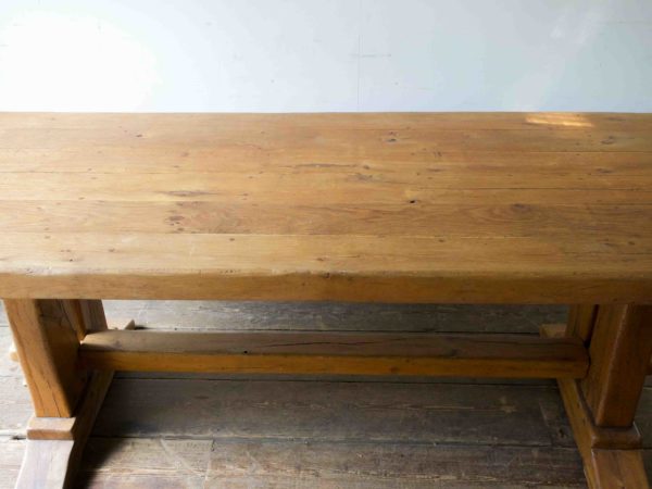 french oak trestle table