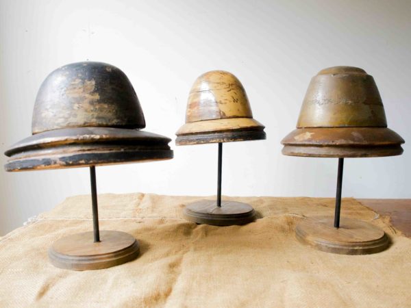 Hat blocks on stands