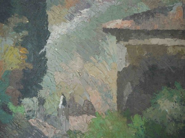 French landscape, oil - Image 3