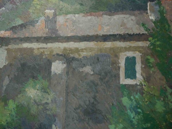French landscape, oil - Image 4