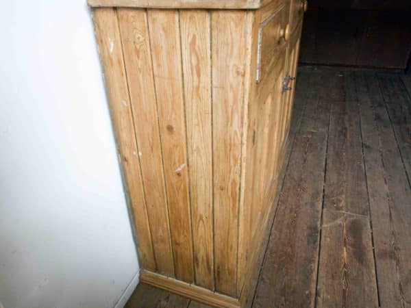 Antique pine dresser base - Image 14