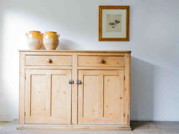 Antique pine dresser base - Image 2