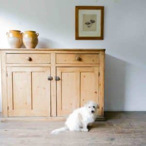 Antique pine dresser base