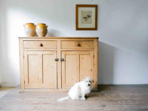 Antique pine dresser base