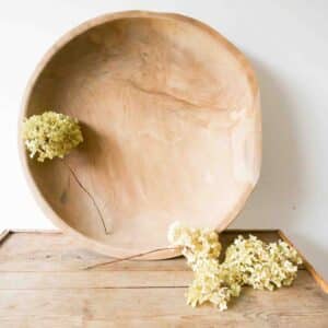 Large wooden bowl